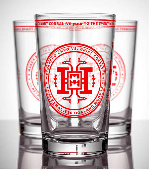 Marcación de marca sobre vasos para eventos